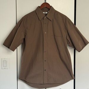 Men's Brown Checkered Shirt